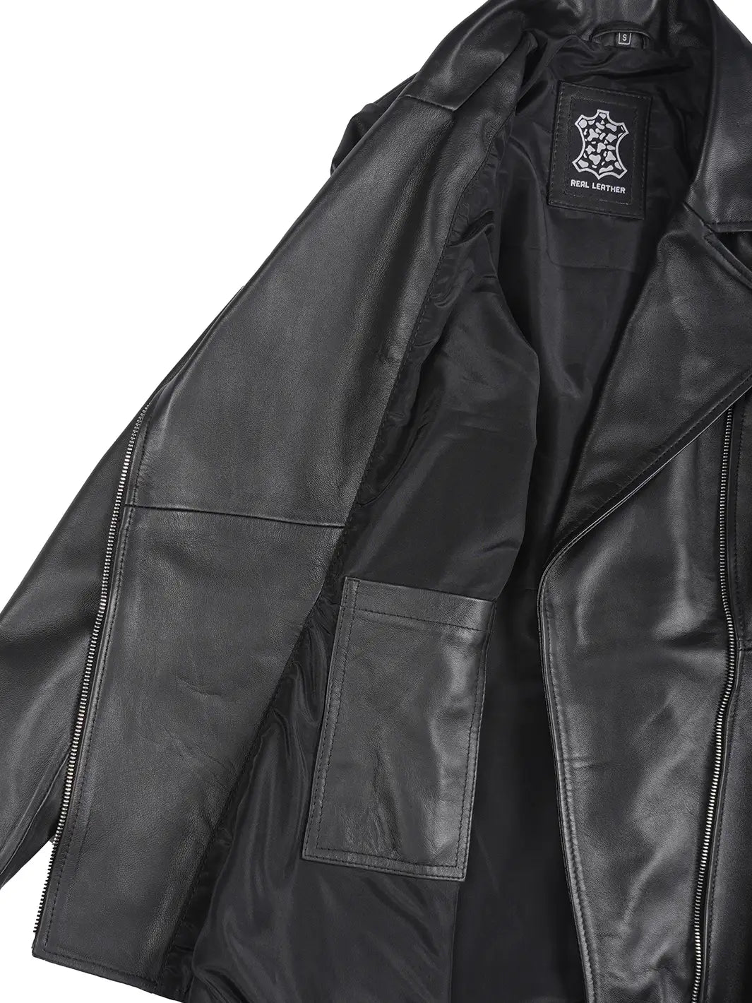 Womens Peplum Leather Jacket Features
