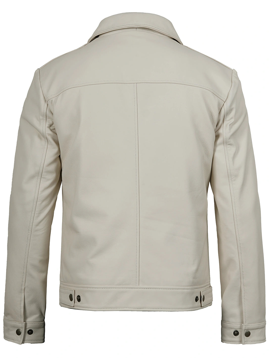 white leather blazer mens 
