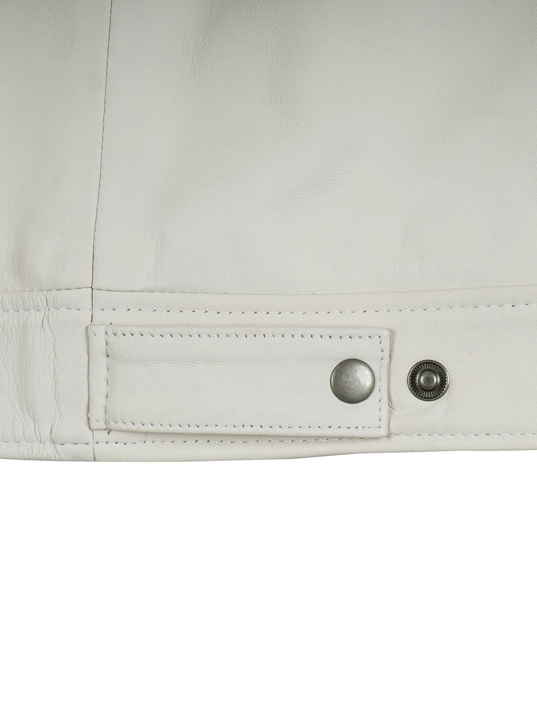 mens harrington leather jacket white