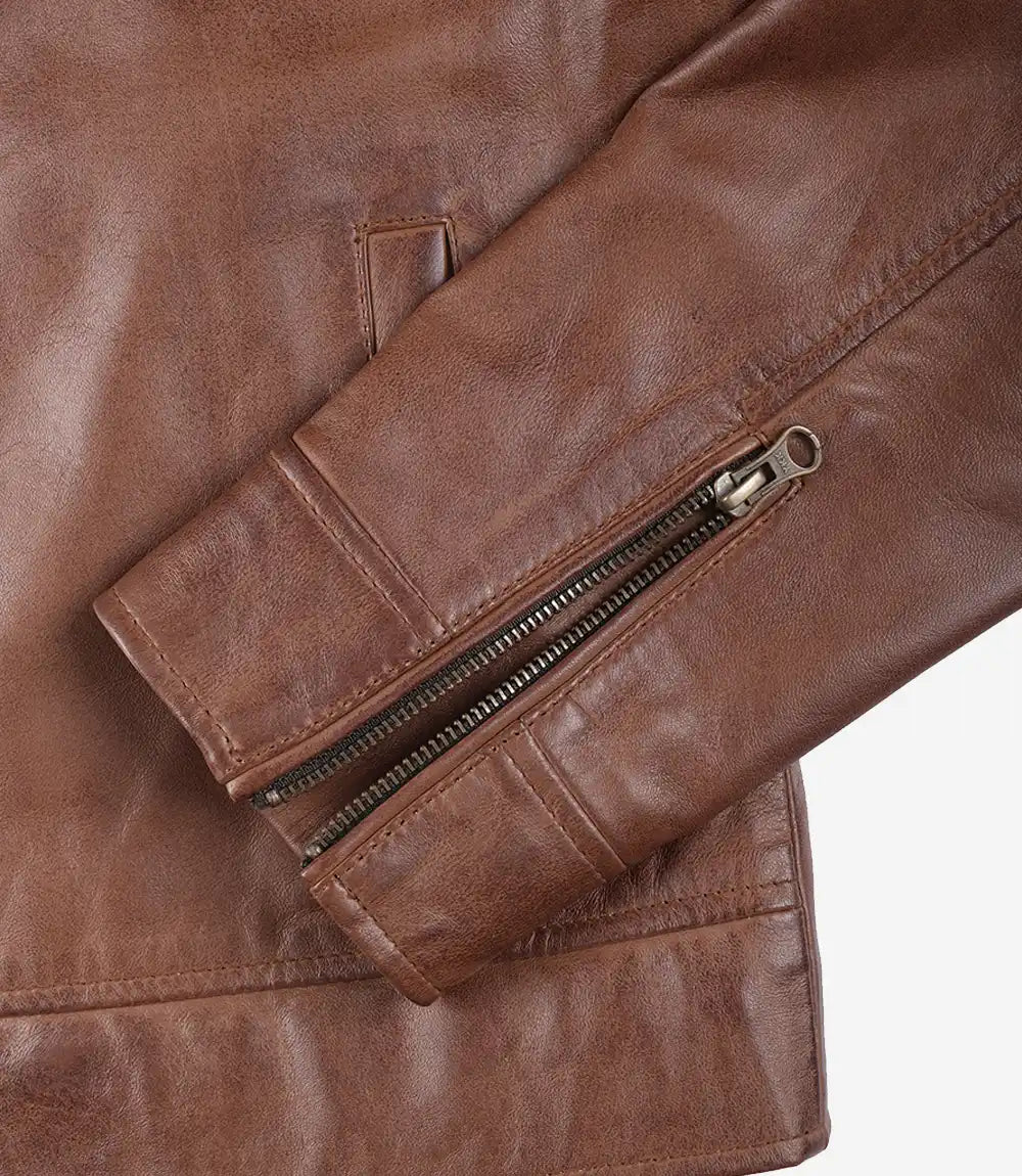 shirt-collar-style-brown-leather-jacket